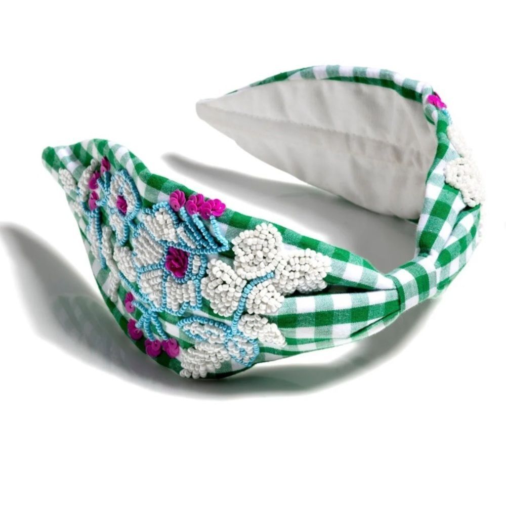 NWT Shiraleah Embellished Wide Check Headband